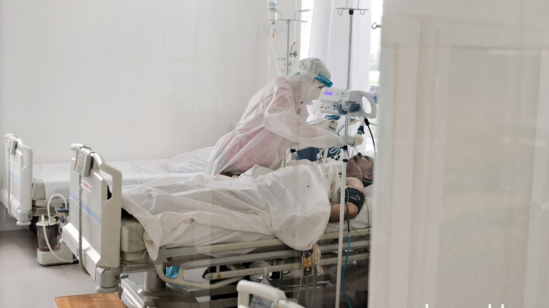 Харьковский областной диспансер радиационной защиты, который начал принимать на лечение больных коронавирусом, 23 июня 2020 года