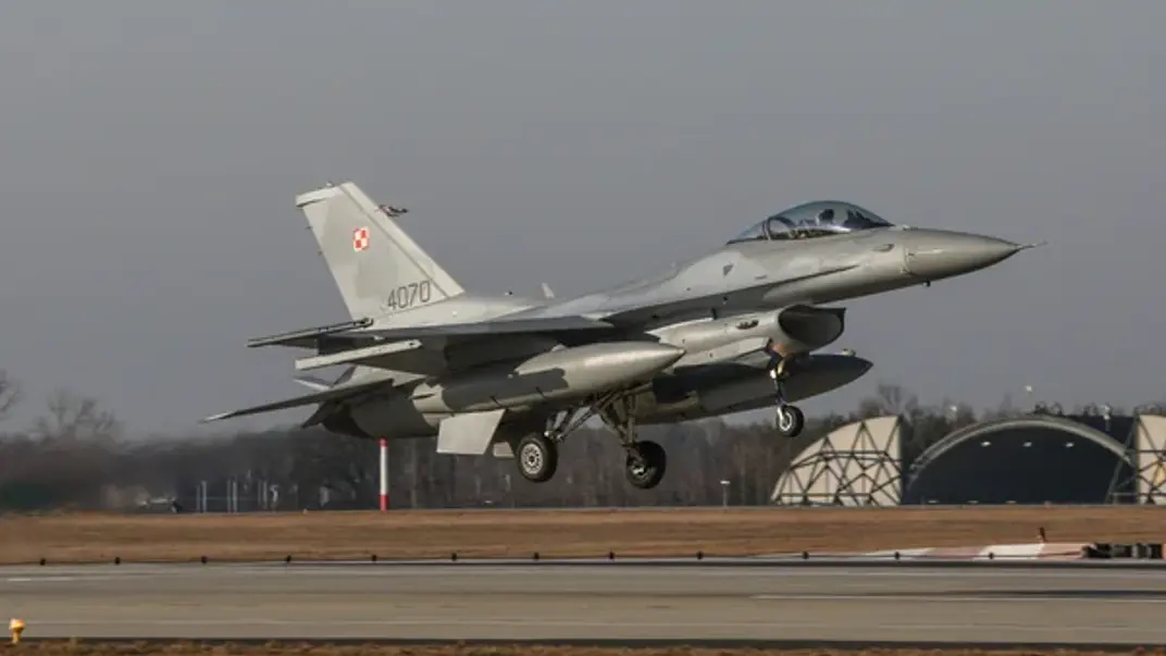 Стоковое фото. Истребитель F-16