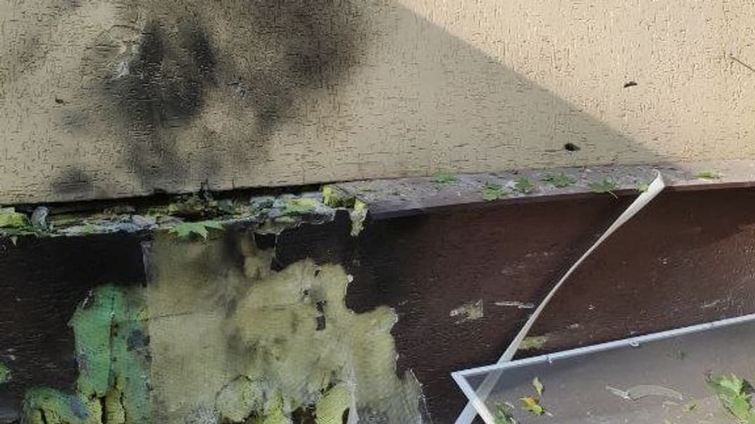 Последствия взрыва в Мелитополе