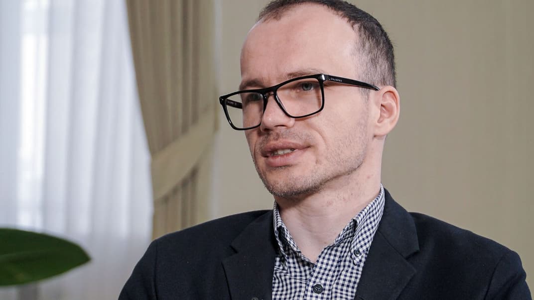 Міністр юстиції України Денис Малюська під час інтерв'ю hromadske, Київ, 11 травня 2020 року