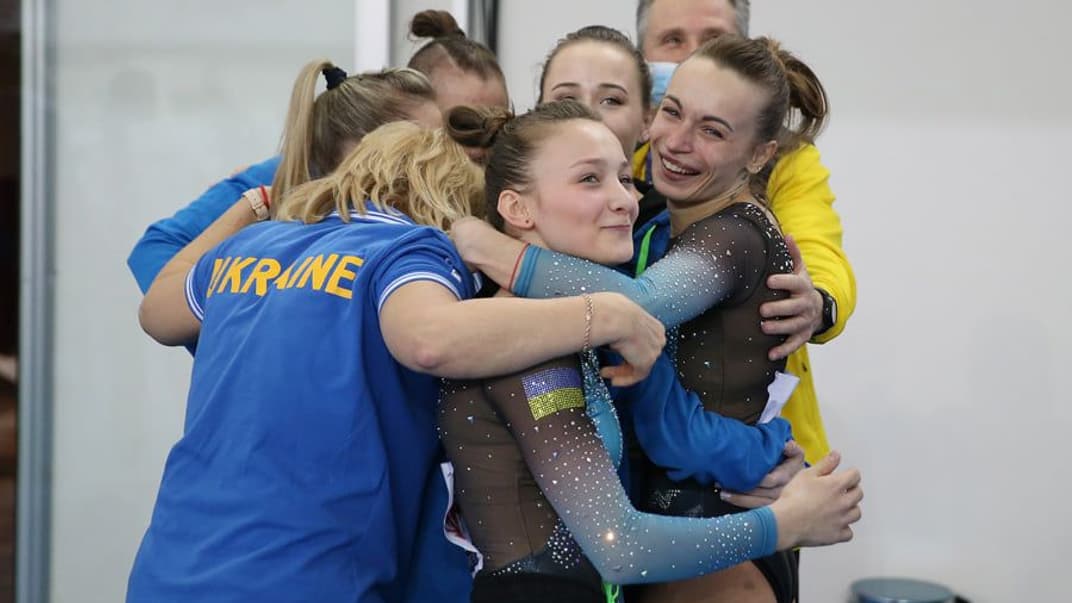 Украинки впервые в истории победили на чемпионате Европы по спортивной гимнастике в командном многоборье