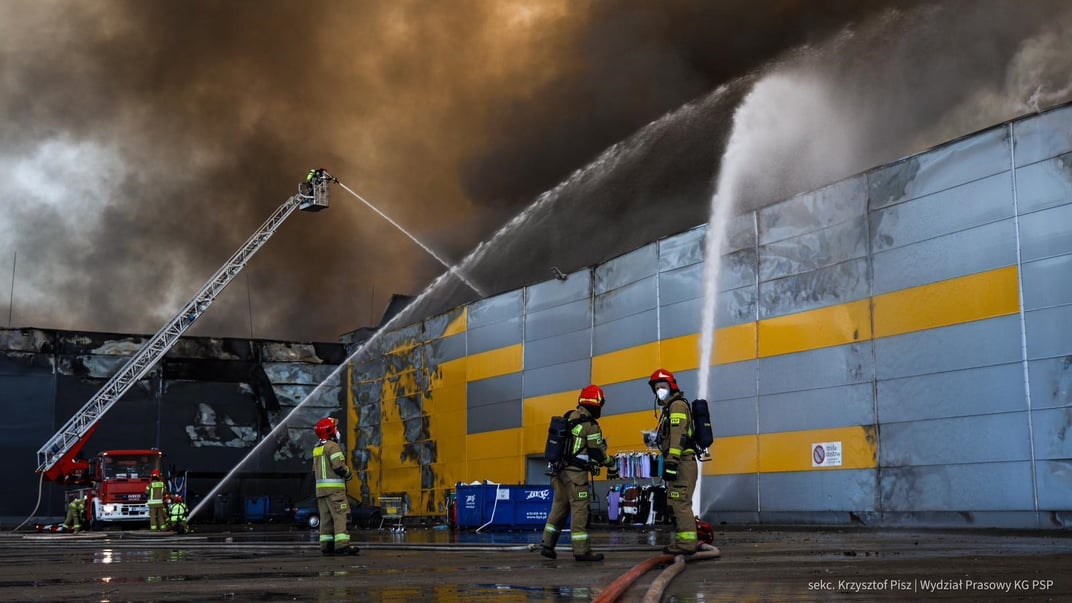 Пожежа в торговому центрі у Варшаві, 12 травня 2024 року