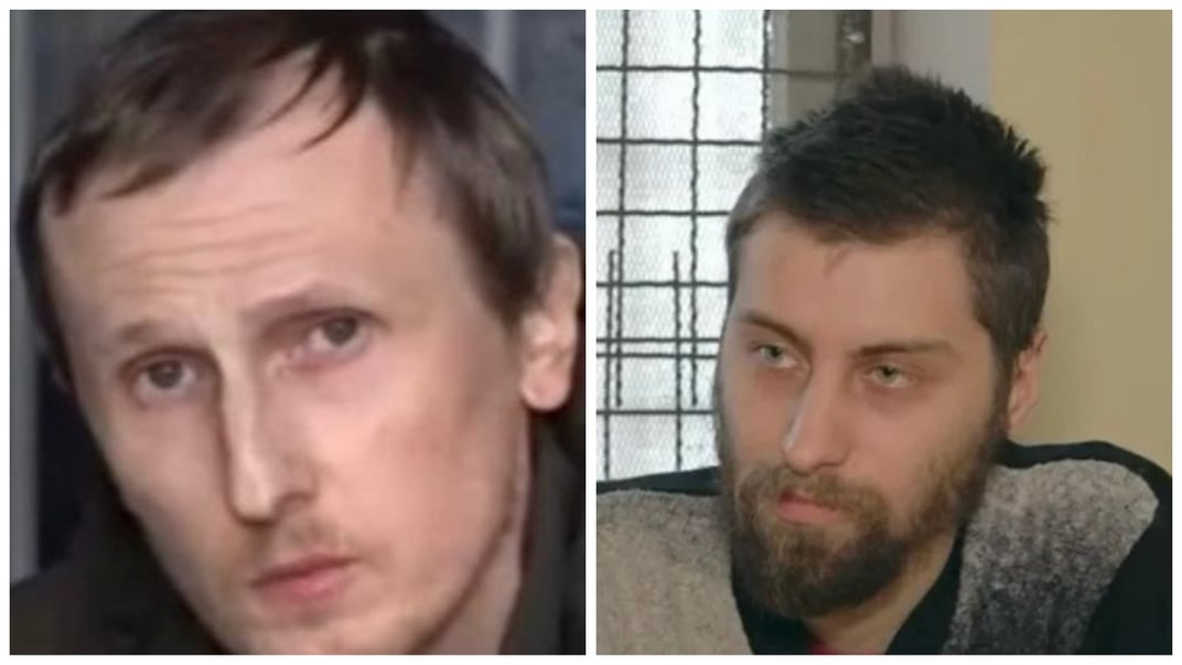 Осужденные россиянами украинские медийщики Георгий Левченко (слева) и Владислав Гершон (справа)