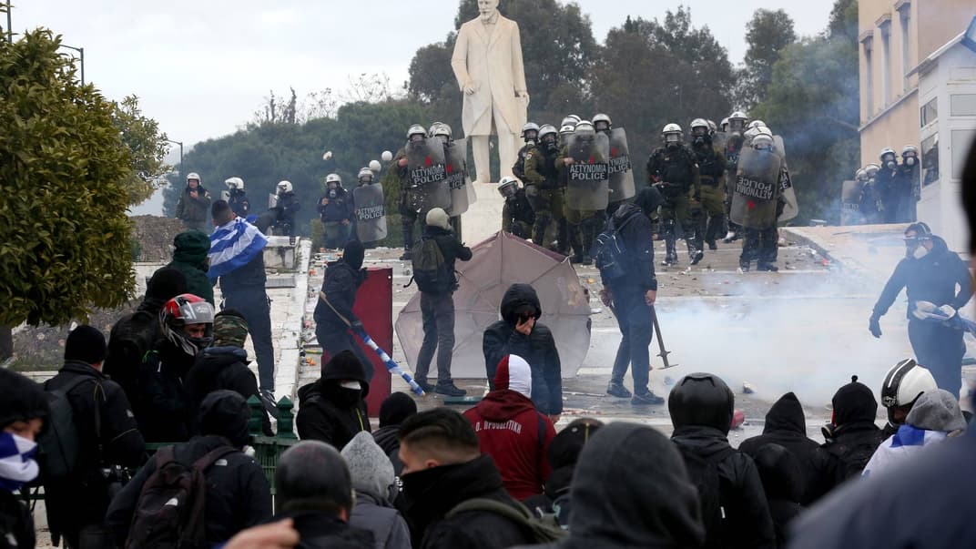 У Афінах протестують проти угоди з Македонією щодо її перейменування.