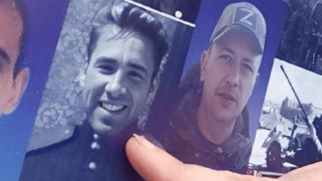 Фото Біллі Гернґтона на банері про ветеранів