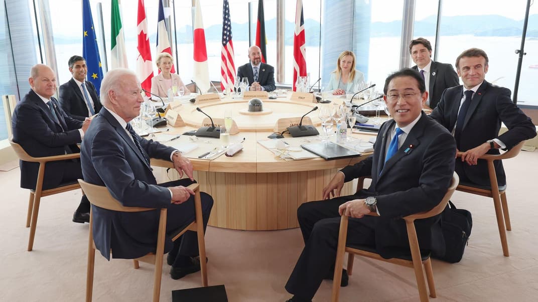 Представники «Великої сімки» на саміті в Японії, 19 травня 2023 року