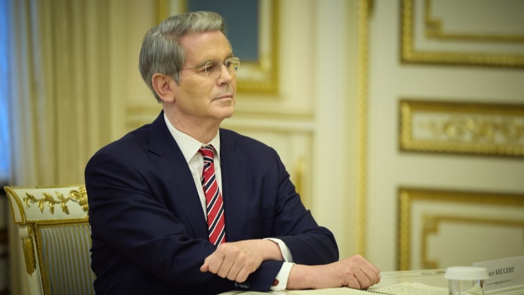 Міністр фінансів США Скотт Бессент під час візиту до Києва 12 лютого 2025 року