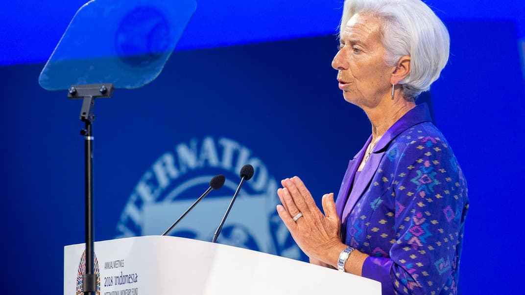Директорка-розпорядниця Міжнародного валютного фонду Крістін Лагард виступає на щорічній зустрічі Світового банку на острові Балі, Індонезія, 12 жовтня 2018 року