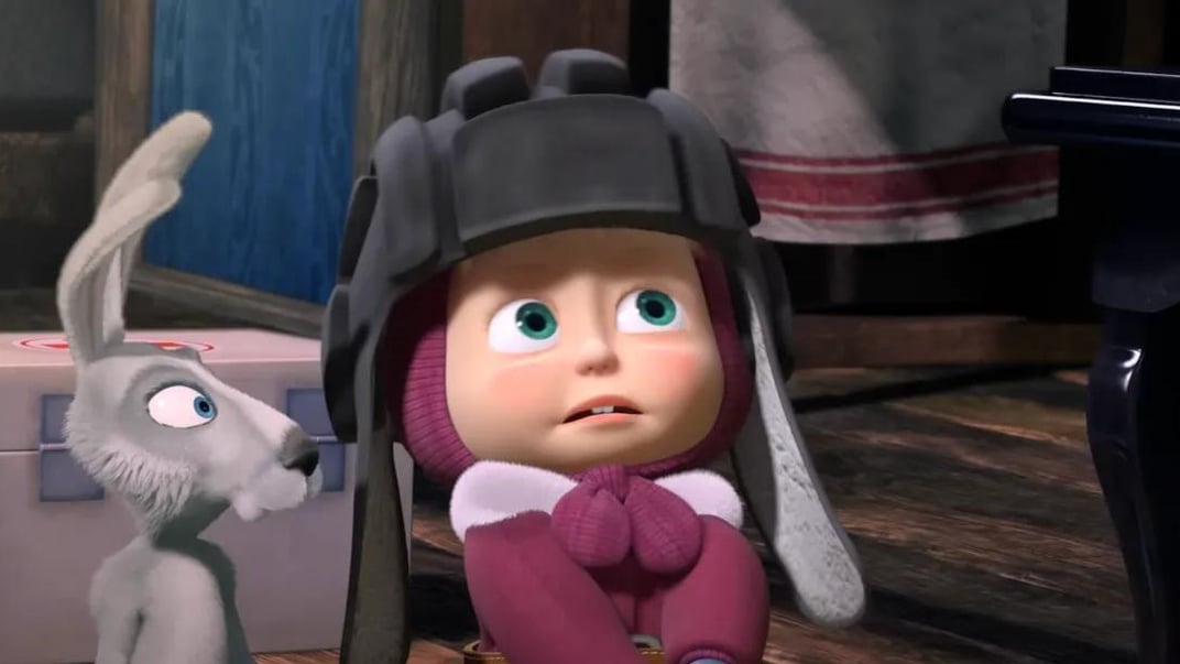 Кадр з мультиплікаційного серіалу «Маша та Ведмідь»