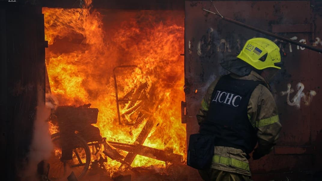 Ликвидация последствий обстрела Полтавской области