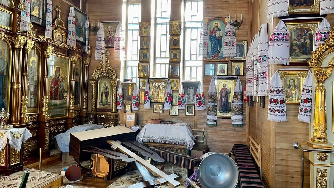 Наслідки дій нападника у храмі УПЦ МП у Вінниці