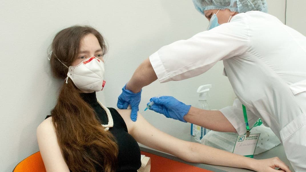 Центр массовой вакцинации населения в Харькове, 12 июня 2021 года