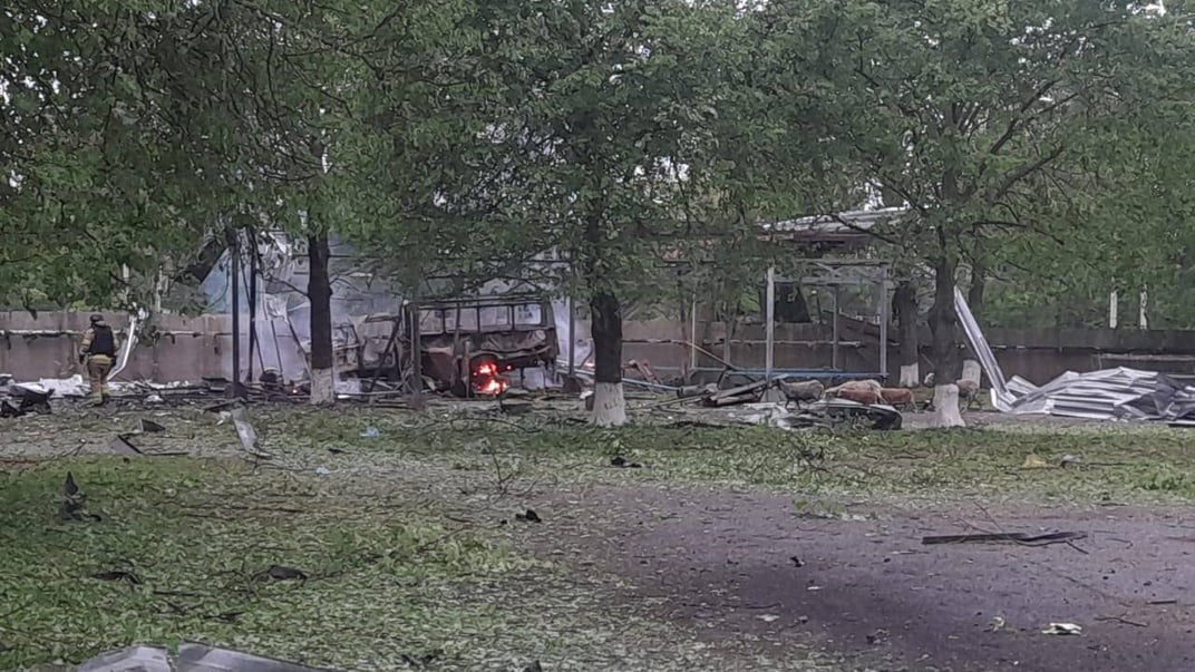 Последствия обстрела Харькова