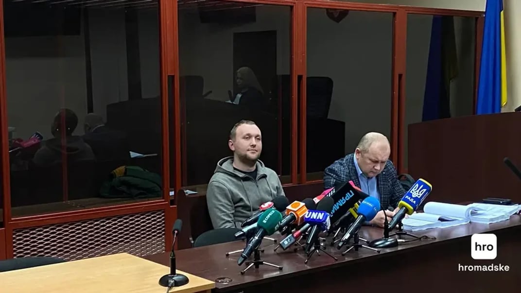 Роман Гринкевич у залі суду, 22 січня 2024 року