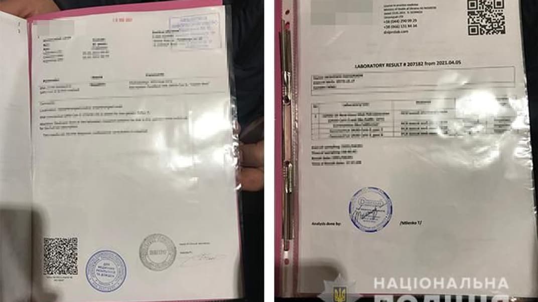 В Днепропетровской области женщина продавала справки об отсутствии коронавируса без необходимости делать тест