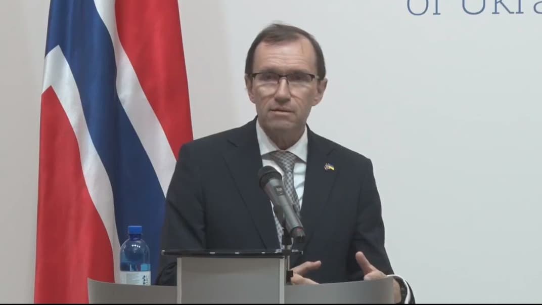 Министр иностранных дел Норвегии Эспен Барт Эйде, Киев, 15 апреля 2024 года