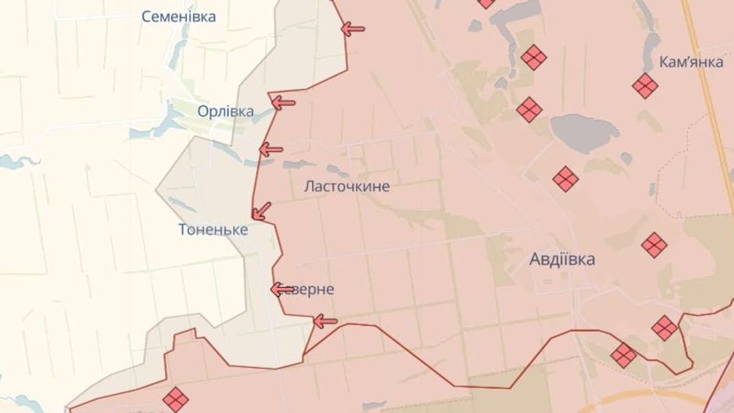 Карта DeepState по состоянию на 28 февраля 2024 года