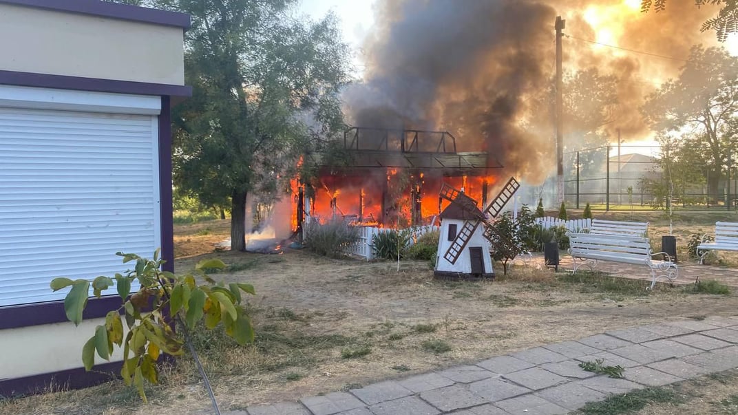 Наслідки російського обстрілу в Малокатеринівці Запорізької області, 20 серпня 2024 року