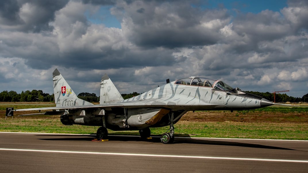 Ілюстратвине фото. Словацький МіГ-29