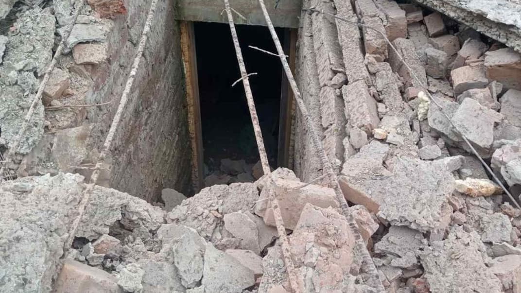 Последствия обстрела Степногорска Запорожской области