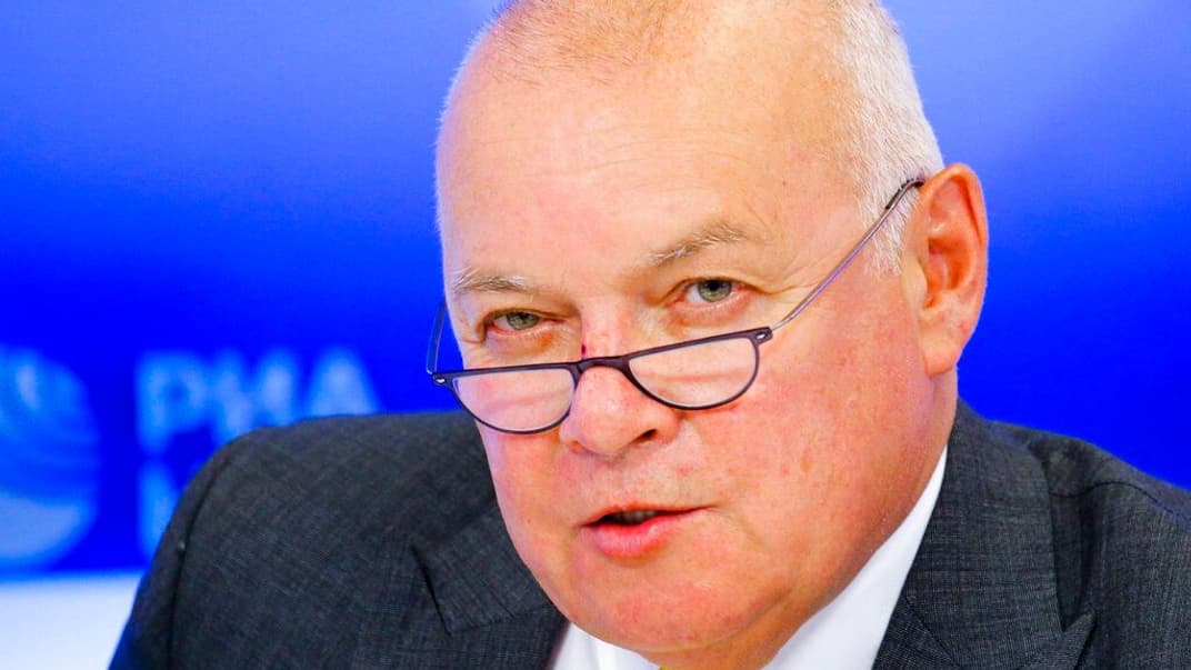 Дмитро Кисельов під час пресконференції в Москві, травень 2019 року