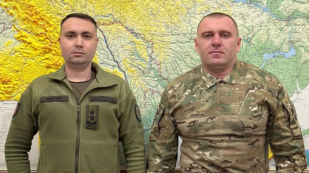 Очільник ГУР Кирило Буданов та керівник СБУ Василь Малюк на спільній нараді, 23 січня 2023 року
