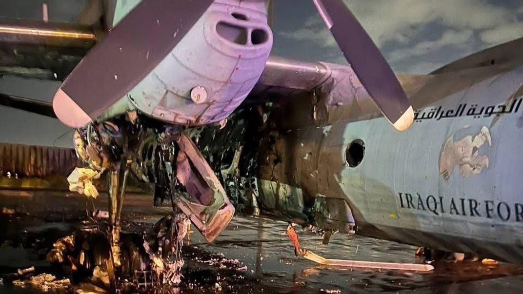Знищений літак Ан-32 в аеропорту Багдада