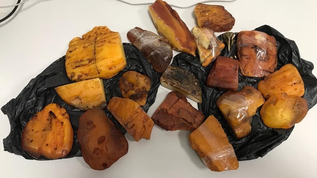 Вилучений бурштин