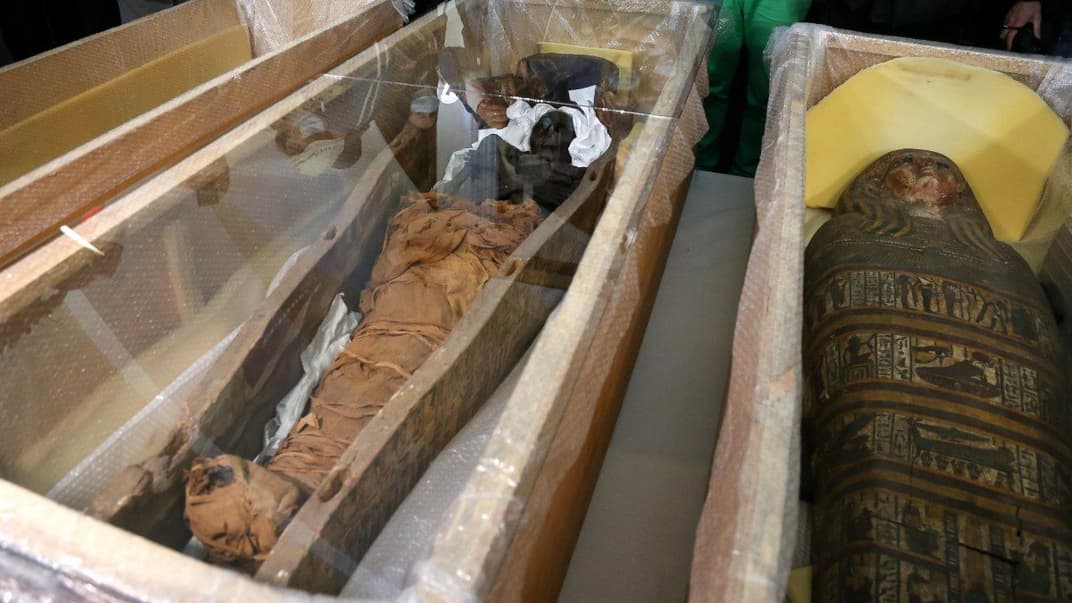 Презентация коллекции египетских древностей в Национальном Киево-Печерском историко-культурном заповеднике, 5 мая 2017 года