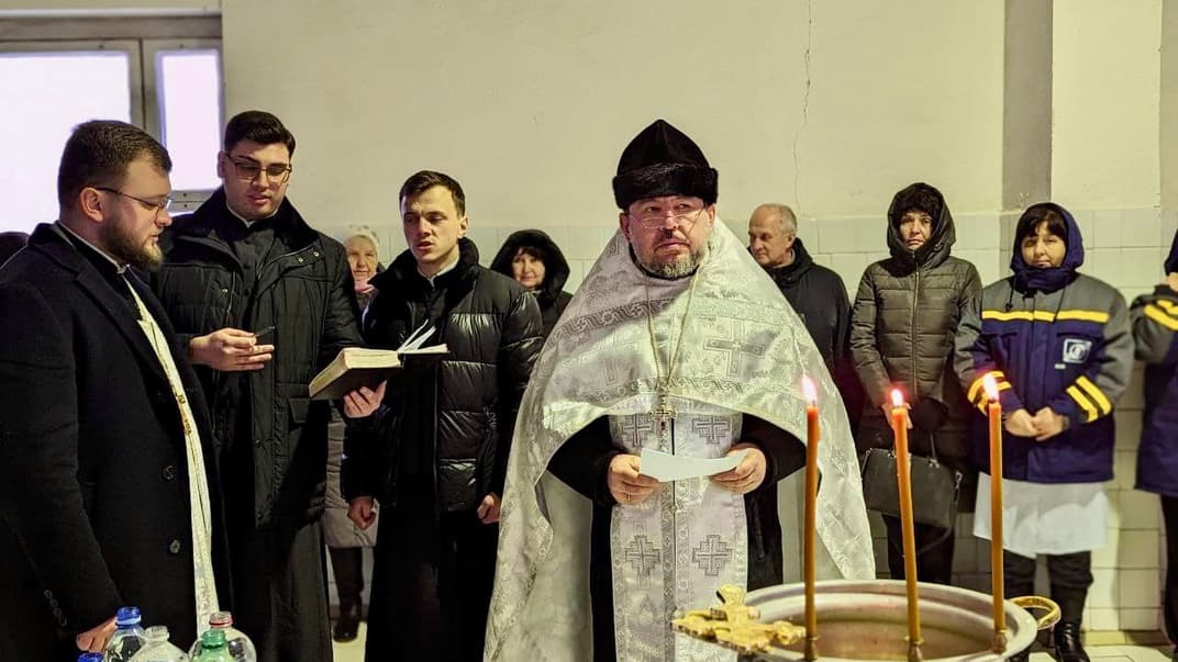Освячення води на водопровідних об’єктах столиці, 5 січня 2024 року