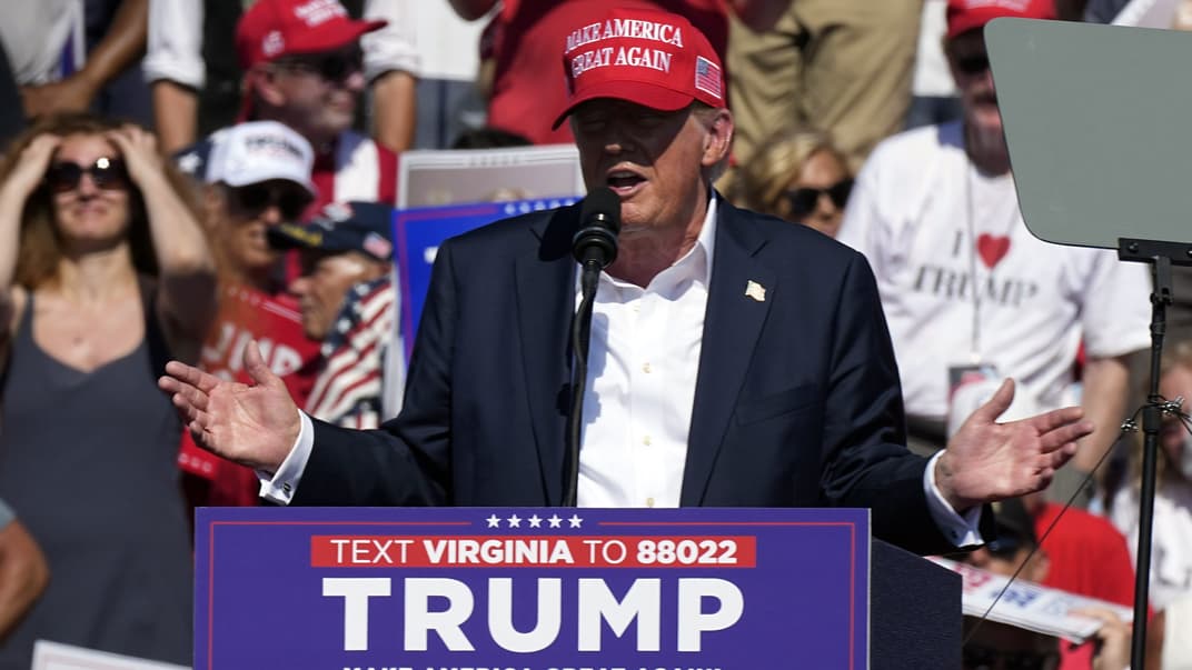 Дональд Трамп на на передвиборчому мітингу у Вірджинії, 28 червня 2024 року