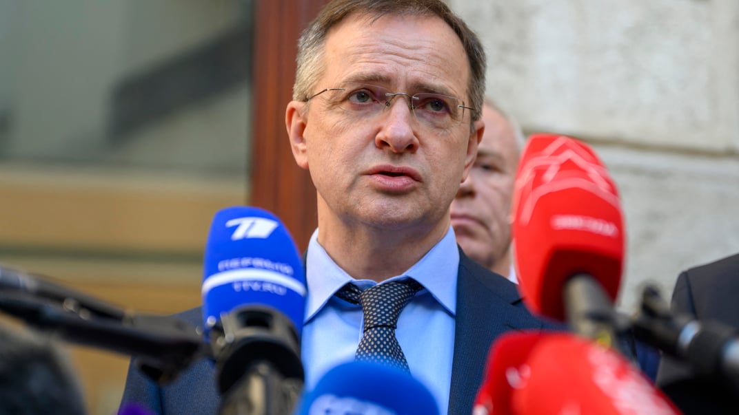 Глава российской делегации на переговорах с Украиной Владимир Мединский