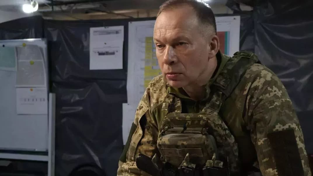 Александр Сырский во время посещения районов боевых действий на Лиманском и Бахмутском направлениях