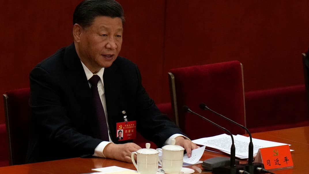 Сі Цзіньпін на з'їзді Комінустичної партії Китаю, Пекін, 22 жовтня 2022 року