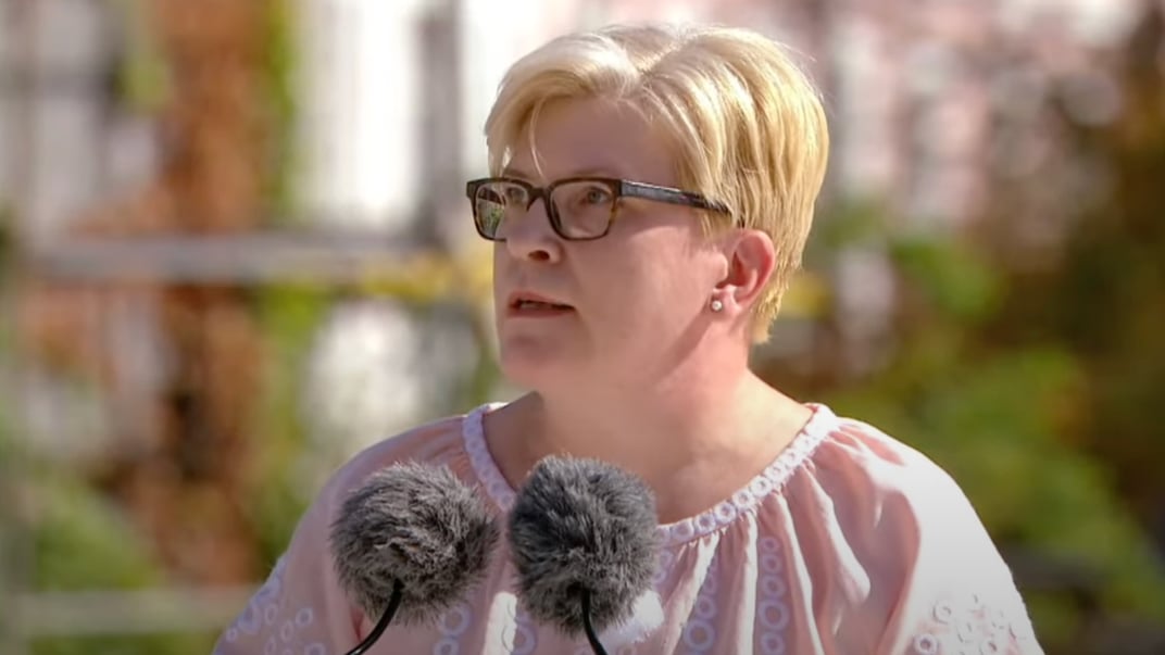 Премʼєр-міністерка Литви Інґріда Шимоніте на урочистому заході з нагоди Дня Незалежності України, 24 серпня 2024 року