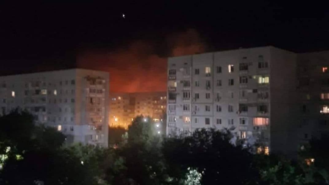 Наслідки обстрілу російських окупантів в Енергодарі 