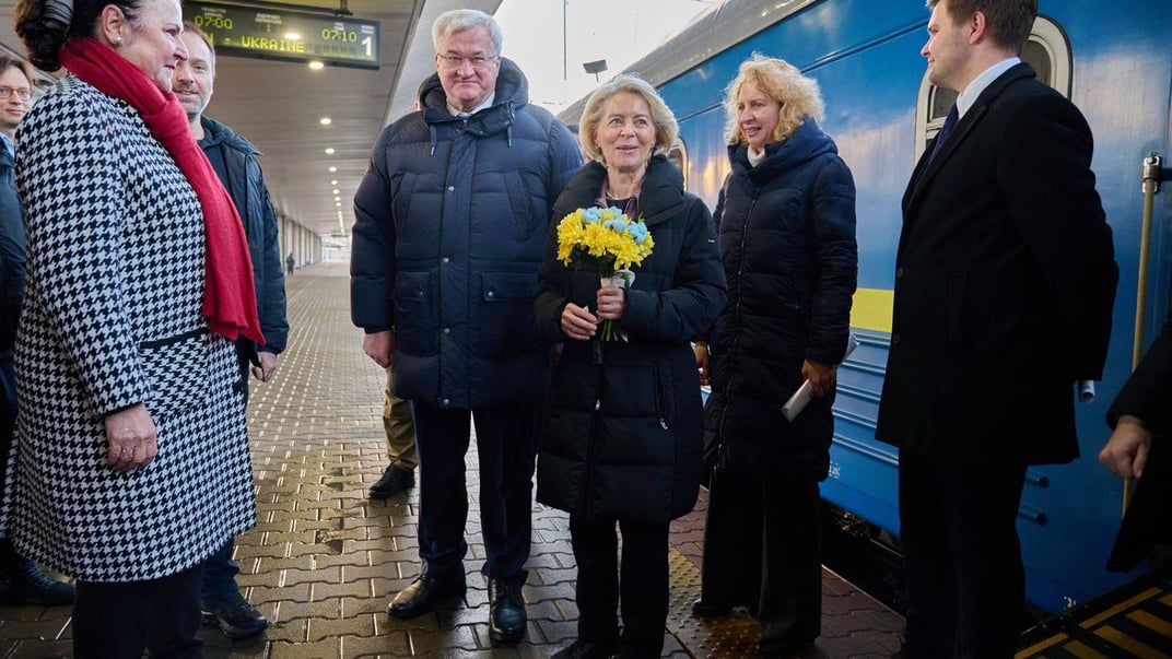 Президентка Єврокомісії Урсула фон дер Ляєн прибула з візитом до Києва