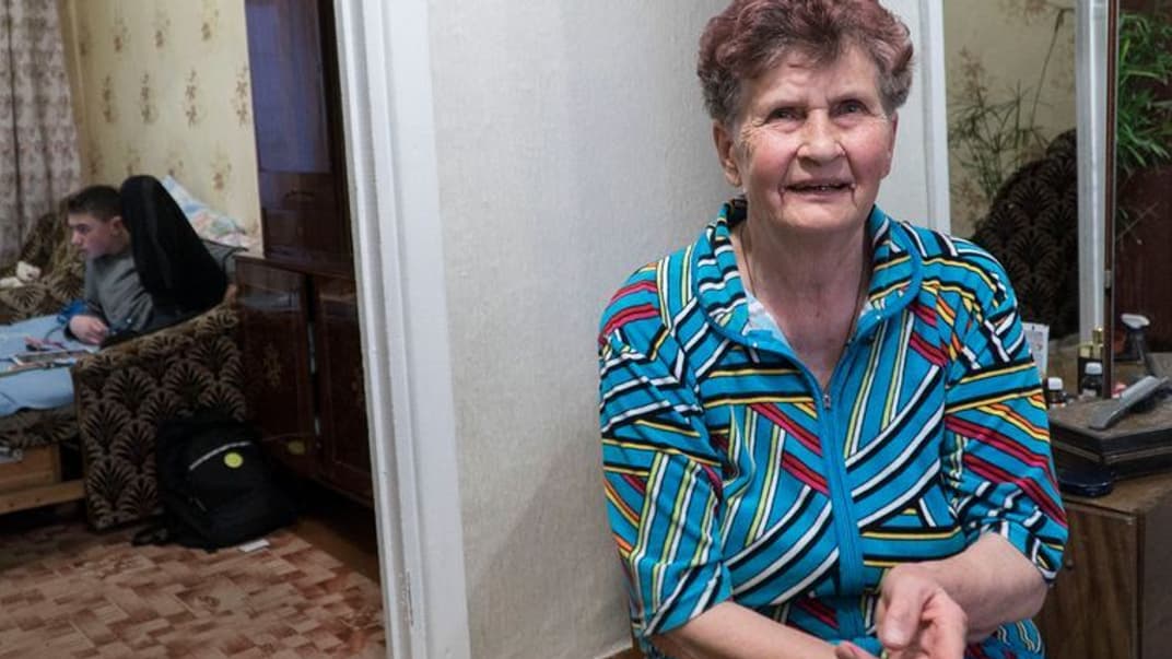 Мама Олега Сенцова Людмила Георгиевна дома, АР Крым, 17 марта 2019 года