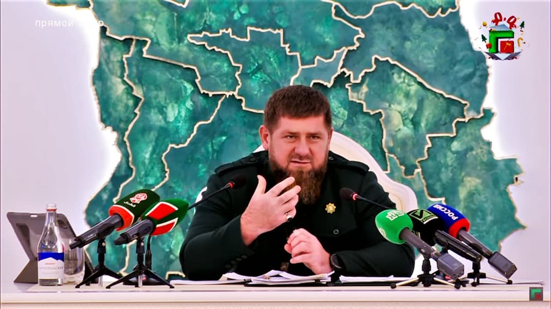 Голова Чеченської Республіки Рамзан Кадиров на пресконференції, 26 грудня 2021 року