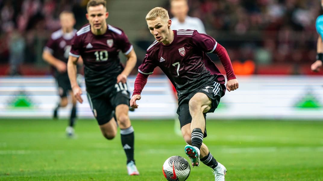 Латвійські футболісти. Ілюстративне фото