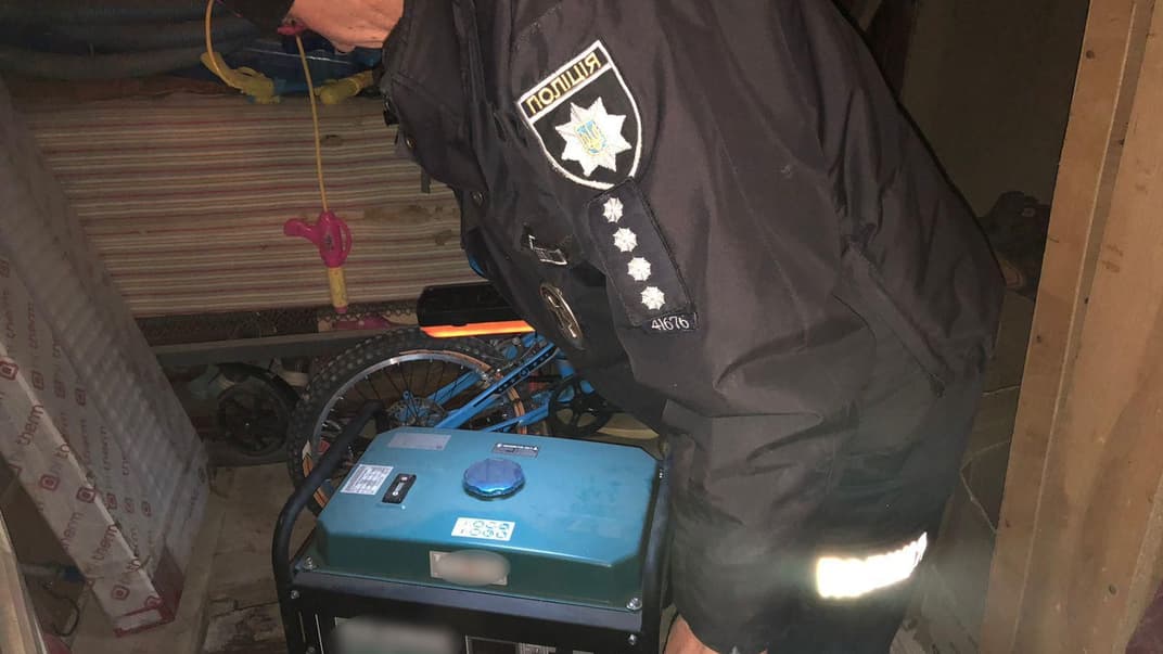 Топливный генератор, который, вероятно, стал причиной смерти семьи под Одессой