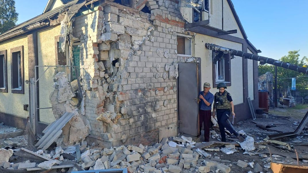 Наслідки російського обстрілу по Харківщині 12 липня 2024 року