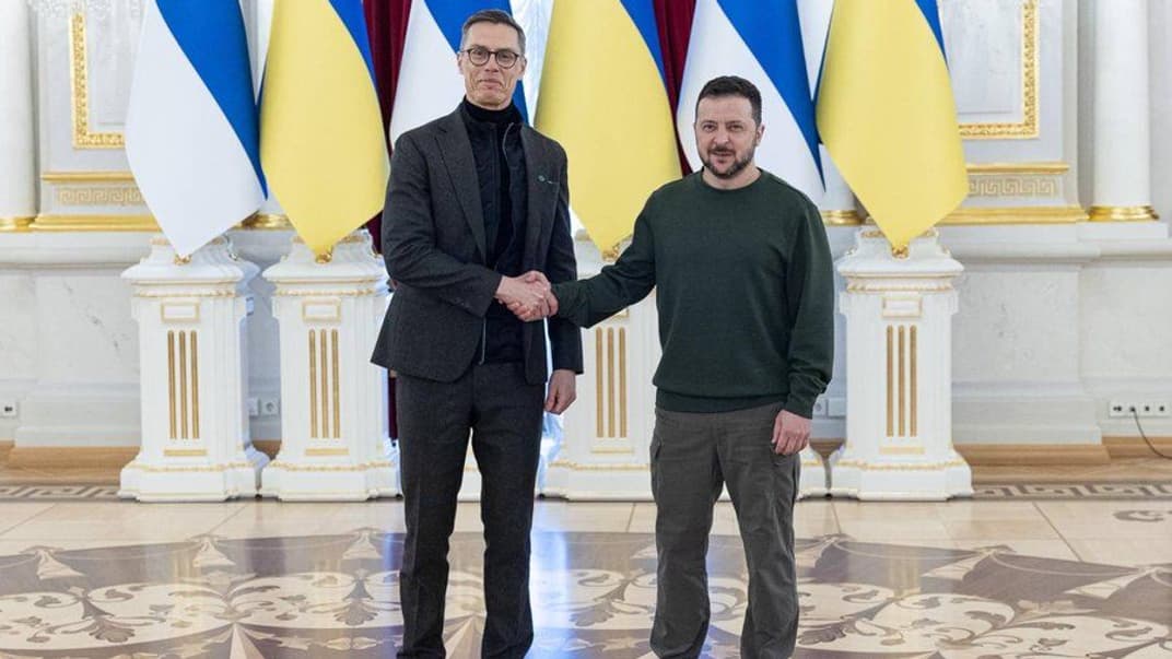 Президент Финляндии Александер Стубб и президент Украины Владимир Зеленский
