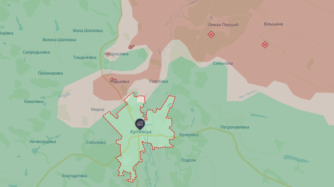 Ситуація поблизу Куп'янська станом на 28 липня 2025 року