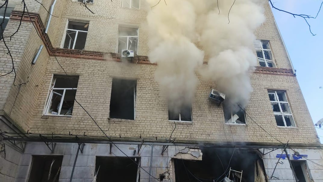 Наслідки атаки на лікарню в Сумах