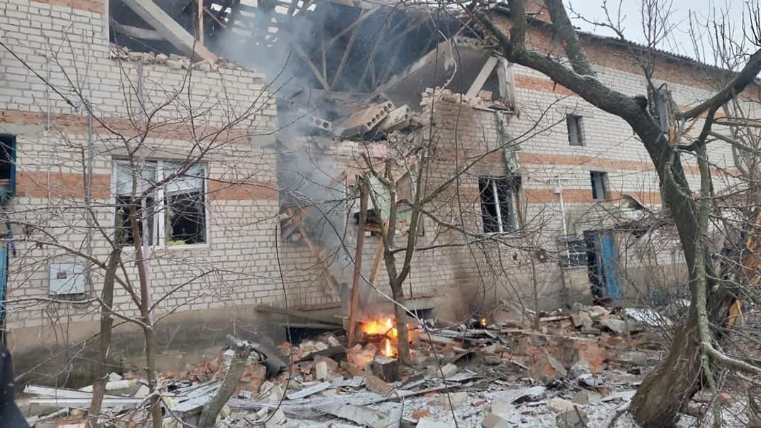 Місце прильоту на Сумщині, 1 січня 2024 року