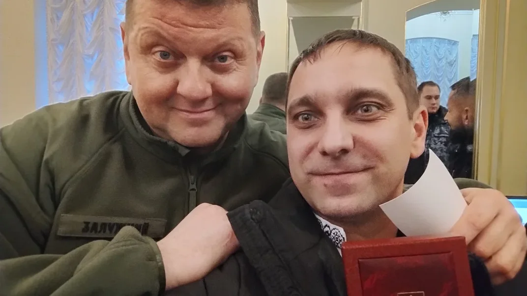 Роман Замрій разом з ексголовнокомандувачем ЗСУ Валерієм Залужним