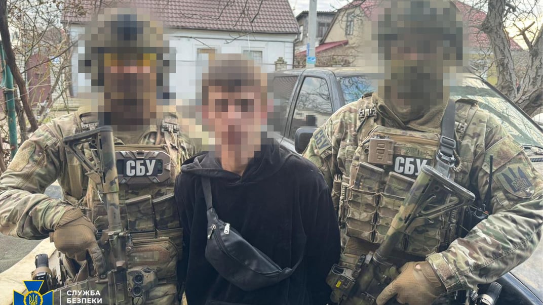 Затримання підозрюваного в підриві автомобіля в Одесі 16 лютого