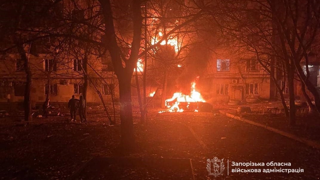Наслідки російської російської атаки на Запоріжжя 25 листопада