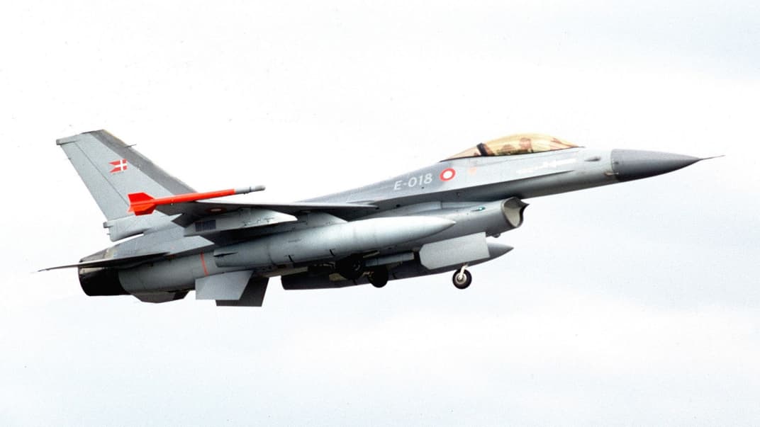 Винищувач F-16 Військово-повітряних сил Данії. Ілюстративне фото